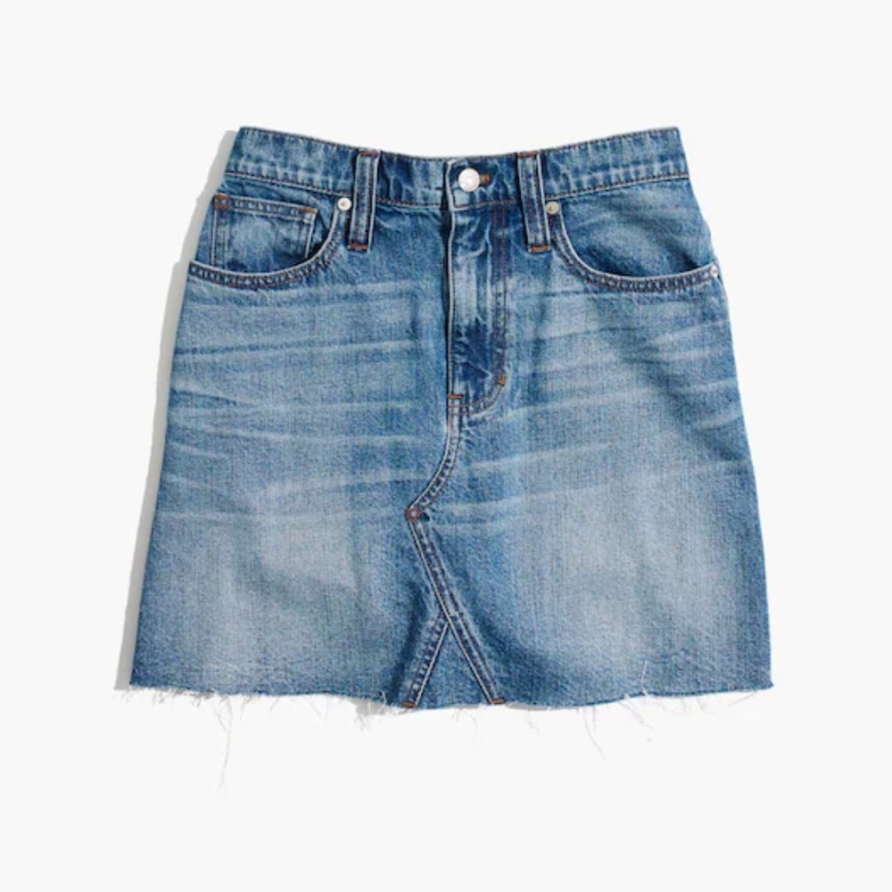 Madewell Rigid Denim A-Line Skirt